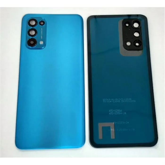 Tapa trasera o tapa bateria azul para Oppo Reno 5 4G mas cubierta camara