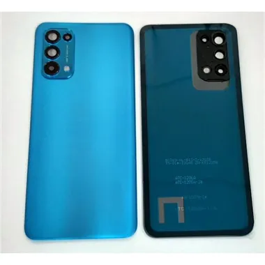 Tapa trasera o tapa bateria azul para Oppo Reno 5 4G mas cubierta camara