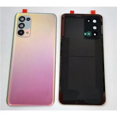 Tapa trasera o tapa bateria dorada para Oppo Reno 5 4G mas cubierta camara
