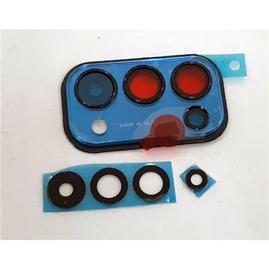 Cubierta camara azul mas cristal camara para Oppo Reno5 5G PEGM00 PEGT00 Reno5 4G calidad premium