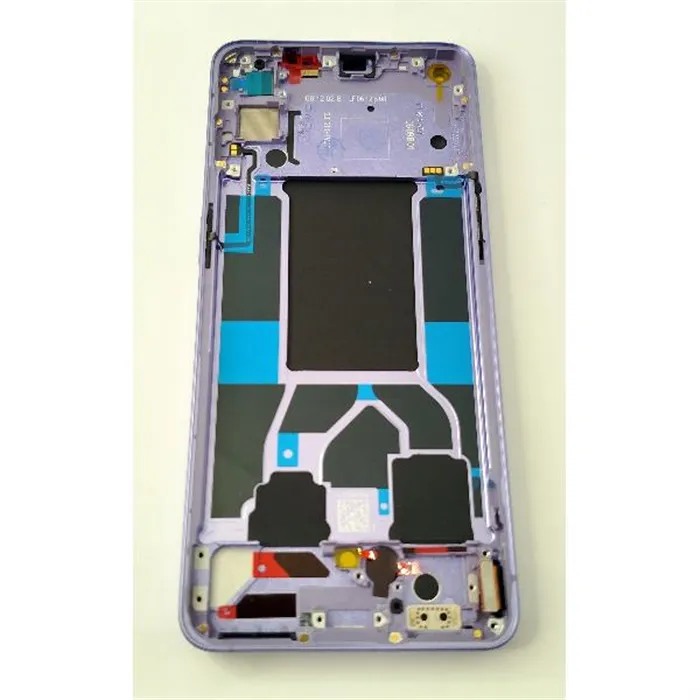 Pantalla lcd para Oppo Reno 6 5G mas tactil negro mas marco purpura calidad premium