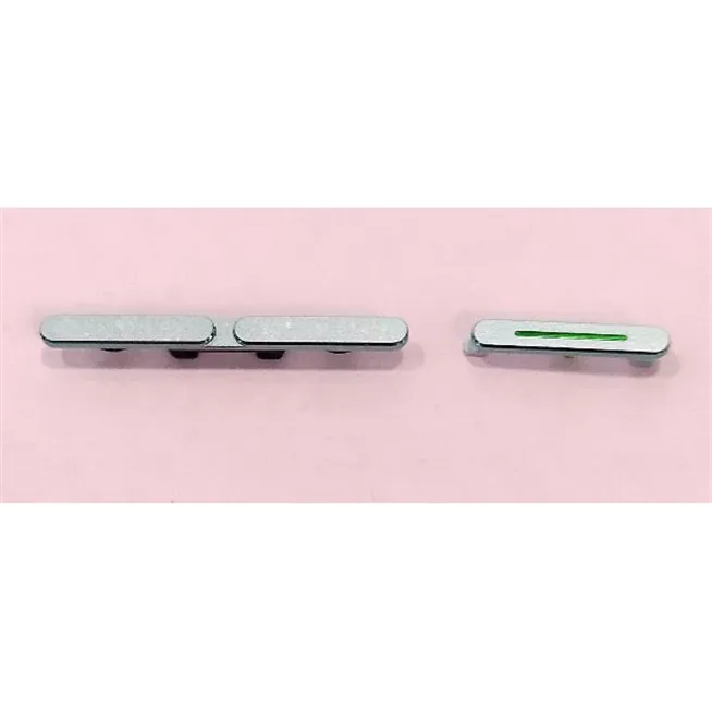 Set 2 Botones laterales azules para Oppo Reno 6 5G CPH2251 calidad premium