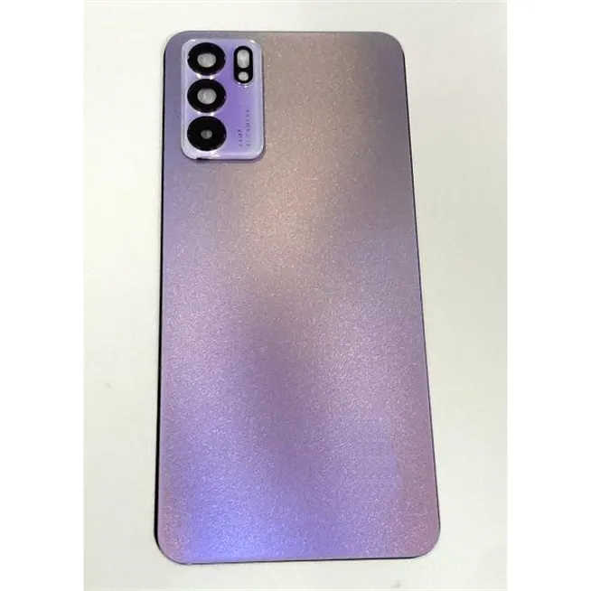 Tapa trasera o tapa bateria purpura para Oppo Reno 6 5G mas cubierta camara