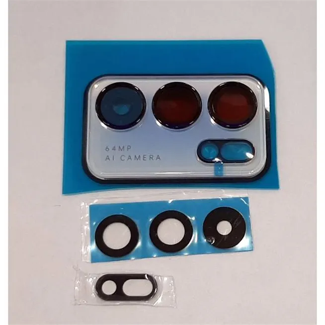 set 4 lentes camara para Oppo Reno 6 5g mas cubierta camara azul calidad premium