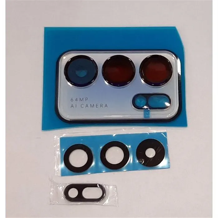 set 4 lentes camara para Oppo Reno 6 5g mas cubierta camara azul calidad premium