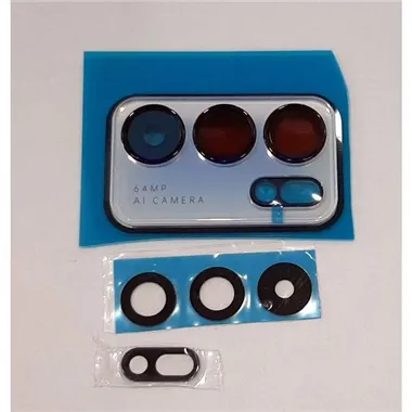 set 4 lentes camara para Oppo Reno 6 5g mas cubierta camara azul calidad premium