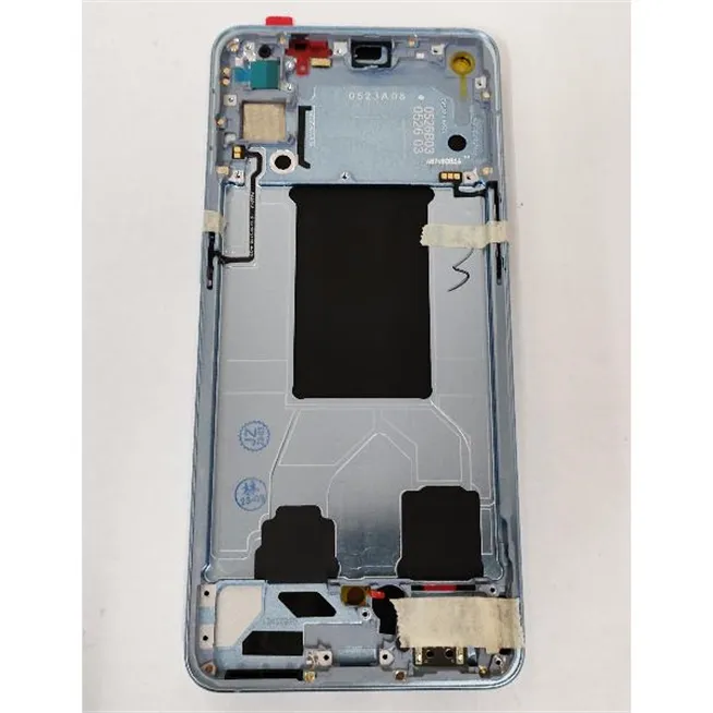 Pantalla oled para Oppo Reno 6 5G mas tactil negro mas marco azul calidad compatible hehui