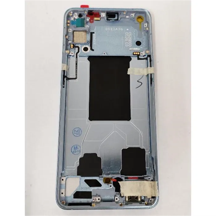 Pantalla oled para Oppo Reno 6 5G mas tactil negro mas marco azul calidad compatible hehui