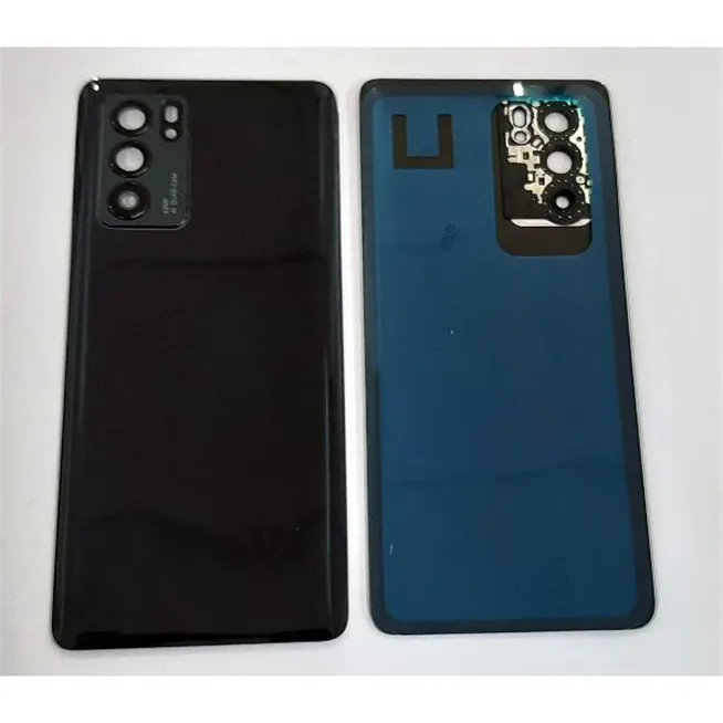 Tapa trasera o tapa bateria negra para Oppo Reno 6 Pro 5G CPH2247 mas cubierta camara