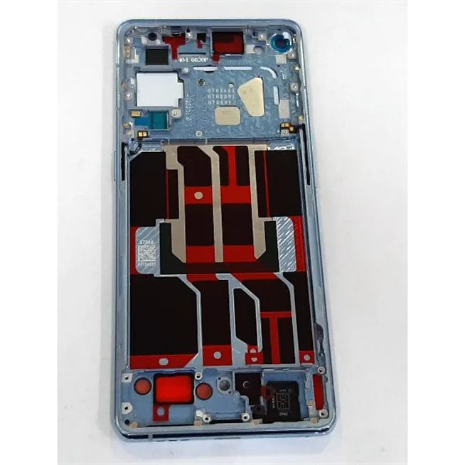 Carcasa central o marco azul para Oppo Reno 6 Pro 5G CPH2247 calidad premium