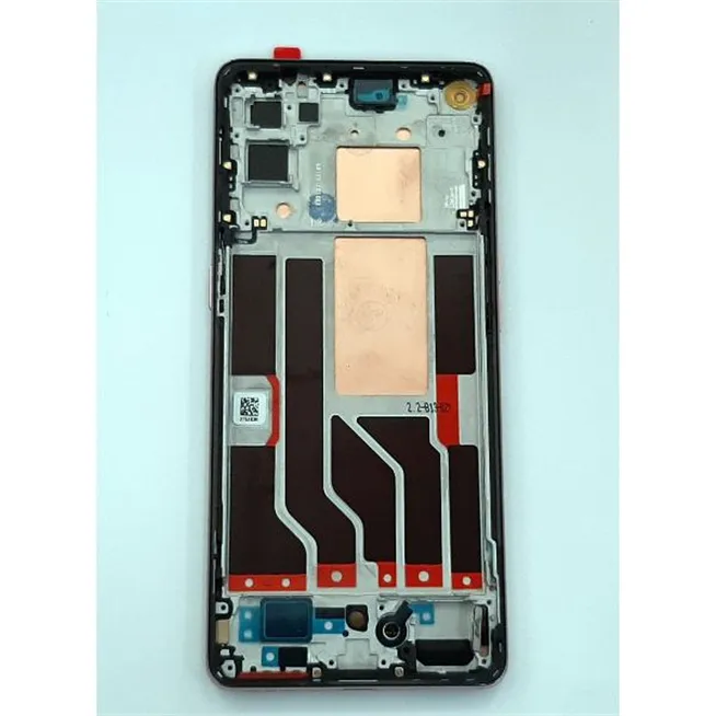 Pantalla lcd para Oppo Reno 6 Pro 5G CPH2247 mas tactil negro mas marco rosa calidad premium