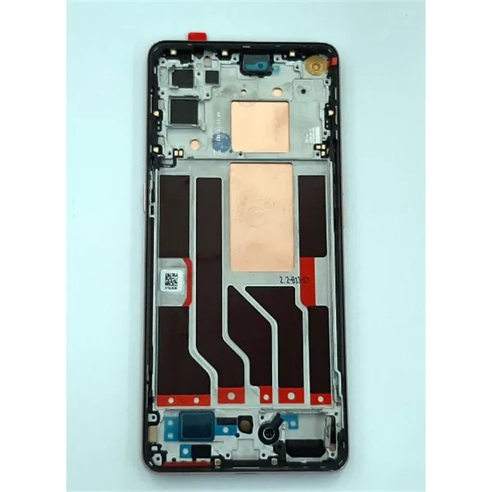 Pantalla lcd para Oppo Reno 6 Pro 5G CPH2247 mas tactil negro mas marco rosa calidad premium