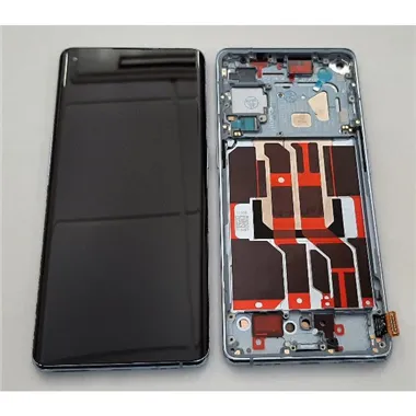 Pantalla lcd para Oppo Reno 6 Pro 5G CPH2247 mas tactil negro mas marco plata calidad premium