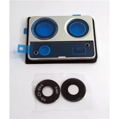 Cubierta camara plata para Oppo Reno 7 4G CPH2363 calidad premium