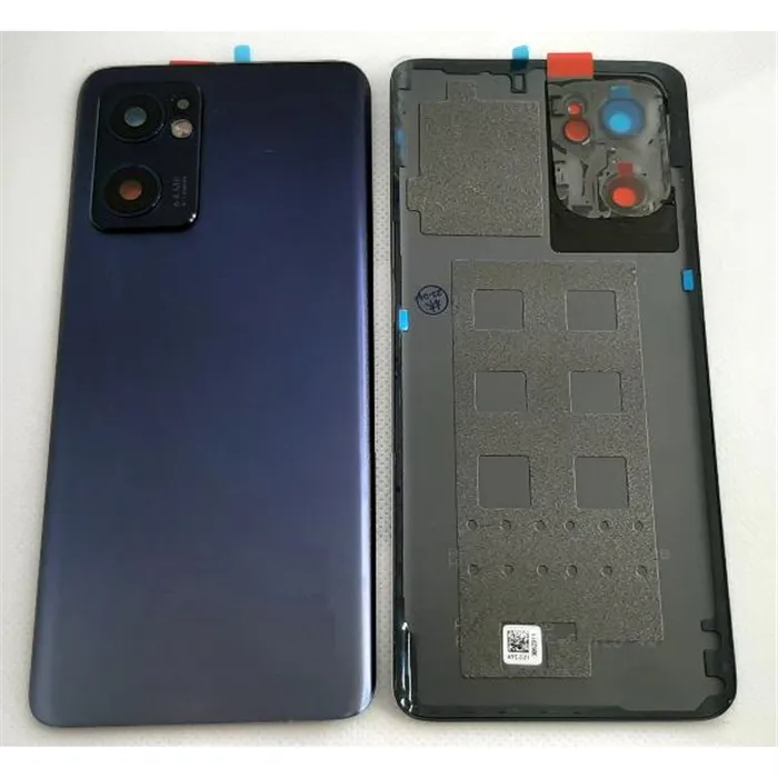 Tapa trasera o tapa bateria negra para Oppo Reno 7 5G CPH2371 mas cubierta camara