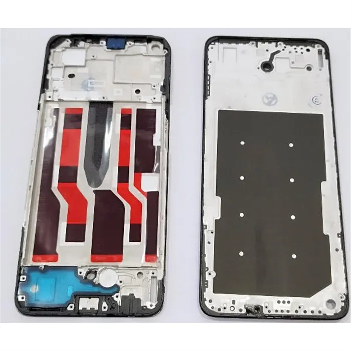 Carcasa o marco frontal negro para Oppo Reno 7 Lite 5G CPH2343 Oppo Reno 8 Lite 5G CPH2343 