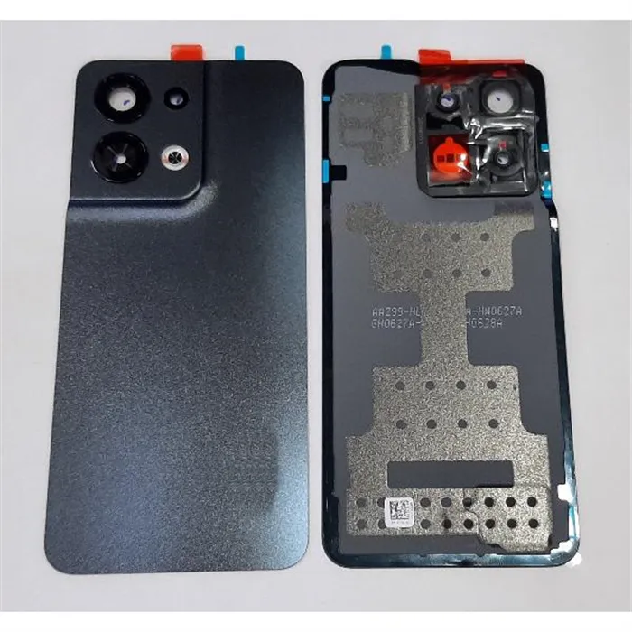 Tapa trasera o tapa bateria negra para Oppo Reno 8 5G CPH3241 mas cubierta camara