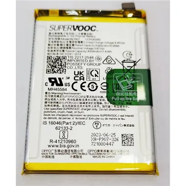 Bateria BLP907 para Oppo Reno 8 Lite Reno 8 4G Reno 7 F21 Pro F21 Pro 5G 4909808 Service Pack
