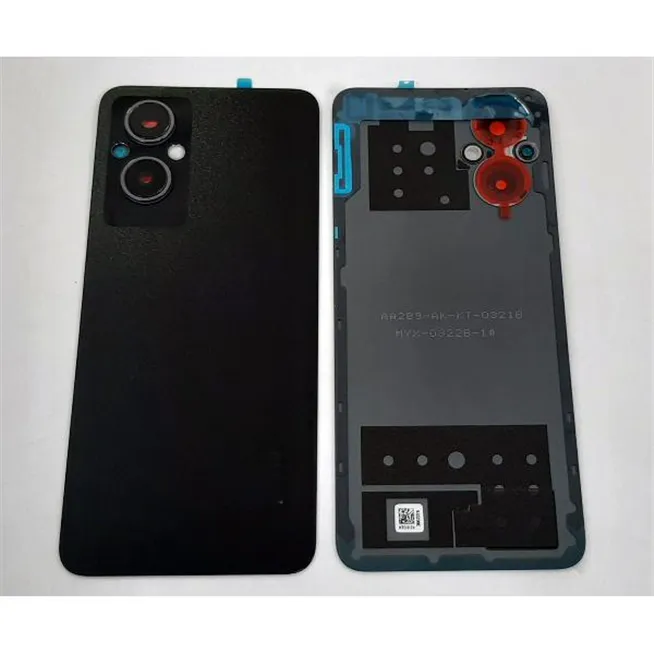 Tapa trasera o tapa bateria negra para Oppo Reno 8 Lite 5G CPH2343 mas cubierta camara