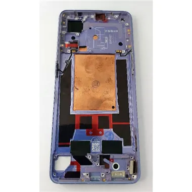 Pantalla lcd para Oppo Reno 8 Pro CPH2357 mas tactil negro con marco purpura compatible tiene reconocimiento facial