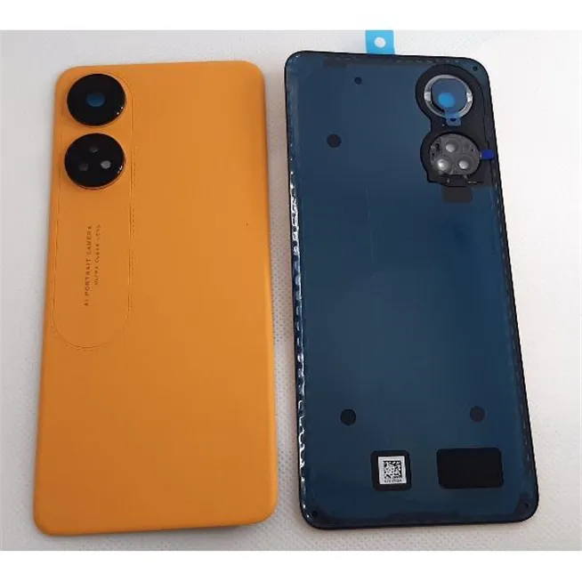 Tapa trasera o tapa bateria naranja para Oppo Reno 8T 4G  mas cubierta camara