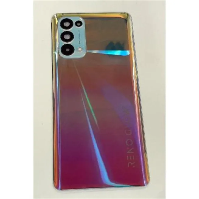 Tapa trasera o tapa bateria plata para Oppo Reno 5 5G mas cubierta camara