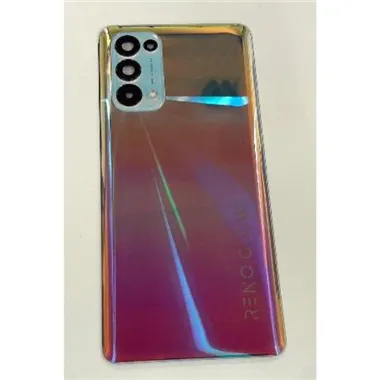 Tapa trasera o tapa bateria plata para Oppo Reno 5 5G mas cubierta camara