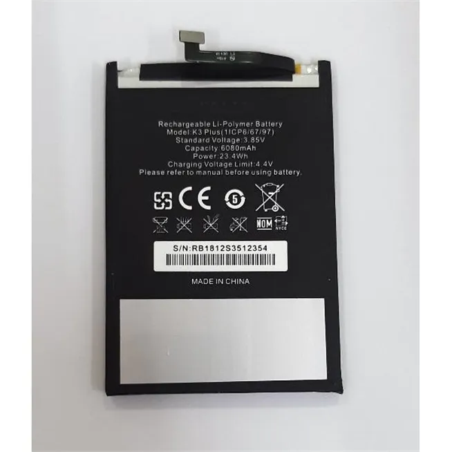 Bateria K3 Plus 1icp6/67/97 6080mAh para Oukitel K3 calidad premium