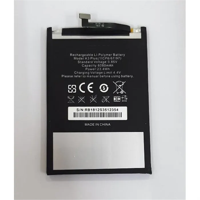 Bateria K3 Plus 1icp6/67/97 6080mAh para Oukitel K3 calidad premium