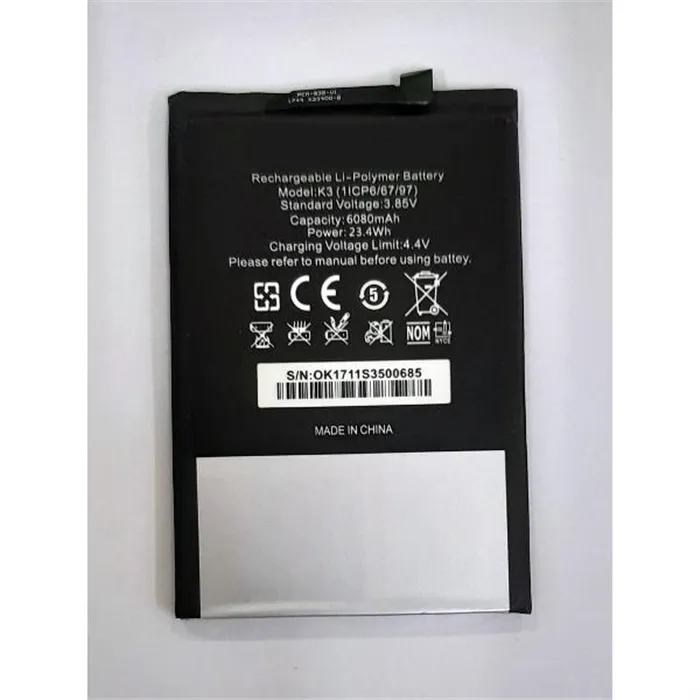 Bateria K3 1icp6/67/97 6080mAh para Oukitel K3 calidad premium