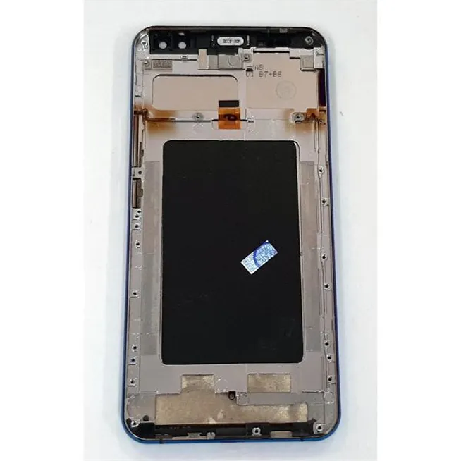 Pantalla lcd para Oukitel K6 mas tactil negro mas marco azul calidad premium