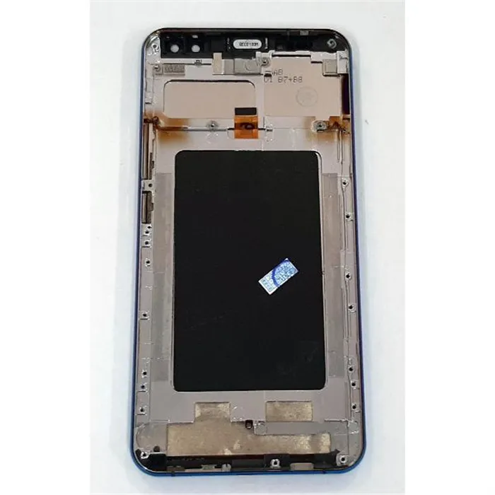 Pantalla lcd para Oukitel K6 mas tactil negro mas marco azul calidad premium