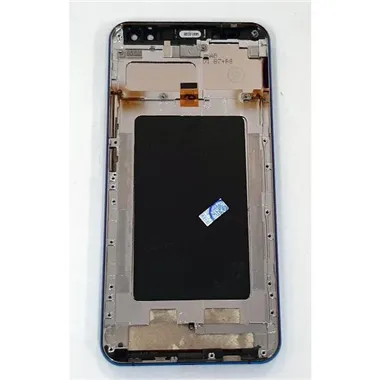 Pantalla lcd para Oukitel K6 mas tactil negro mas marco azul calidad premium