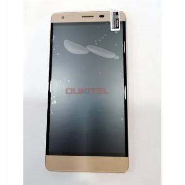 Pantalla LCD para Oukitel K6000 pro mas tactil dorado mas marco dorado calidad premium