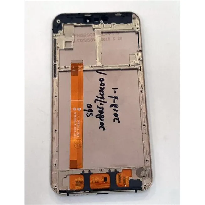 Pantalla lcd para Oukitel U23 mas tactil negro mas marco dorado calidad premium