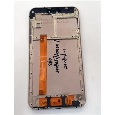 Pantalla lcd para Oukitel U23 mas tactil negro mas marco dorado calidad premium