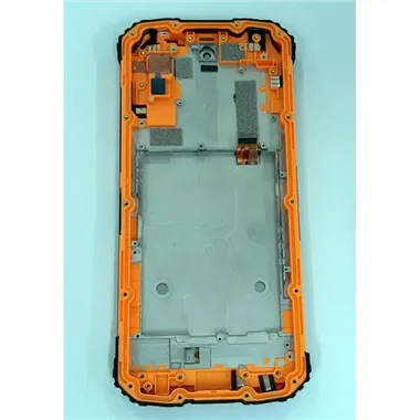 Pantalla lcd para Oukitel WP10 mas tactil negro mas marco naranja calidad premium