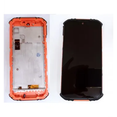 Pantalla lcd para Oukitel WP6 mas tactil negro mas marco naranja calidad premium