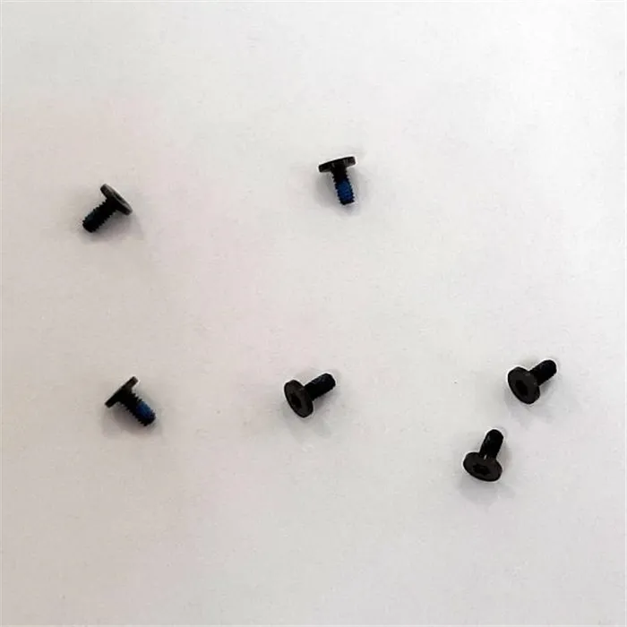 Set 6 tornillos negros para Oukitel WP9 calidad premium