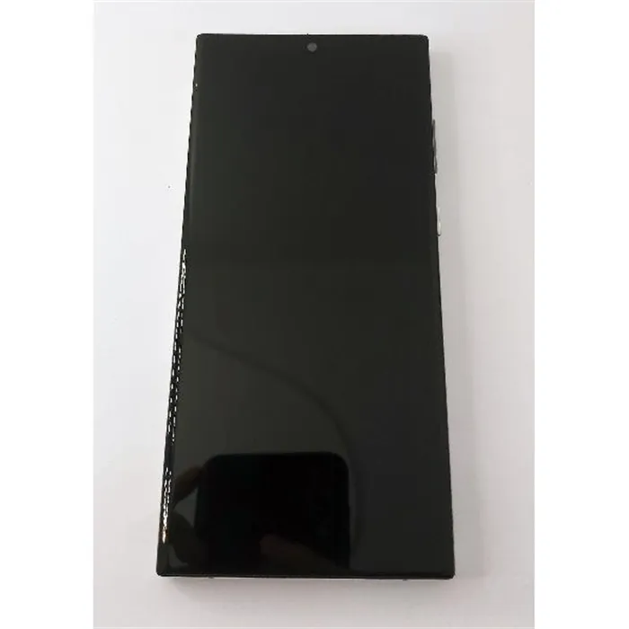 Pantalla lcd para Samsung Galaxy S22 Ultra S908 mas tactil negro con marco blanco TFT