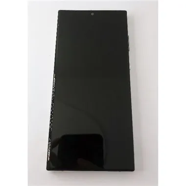 Pantalla lcd para Samsung Galaxy S22 Ultra S908 mas tactil negro con marco blanco TFT