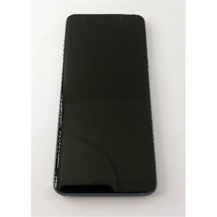 Pantalla lcd para Samsung Galaxy S9 G960F mas tactil negro con marco azul calidad TFT