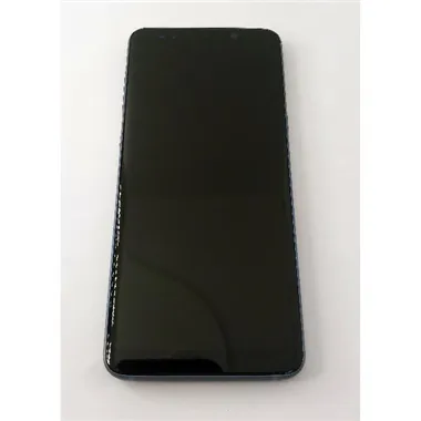 Pantalla lcd para Samsung Galaxy S9 G960F mas tactil negro con marco azul calidad TFT