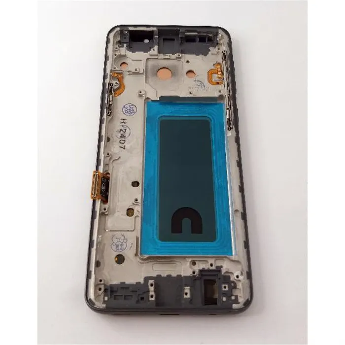 Pantalla lcd para Samsung Galaxy S9 G960F mas tactil negro con marco plata calidad TFT