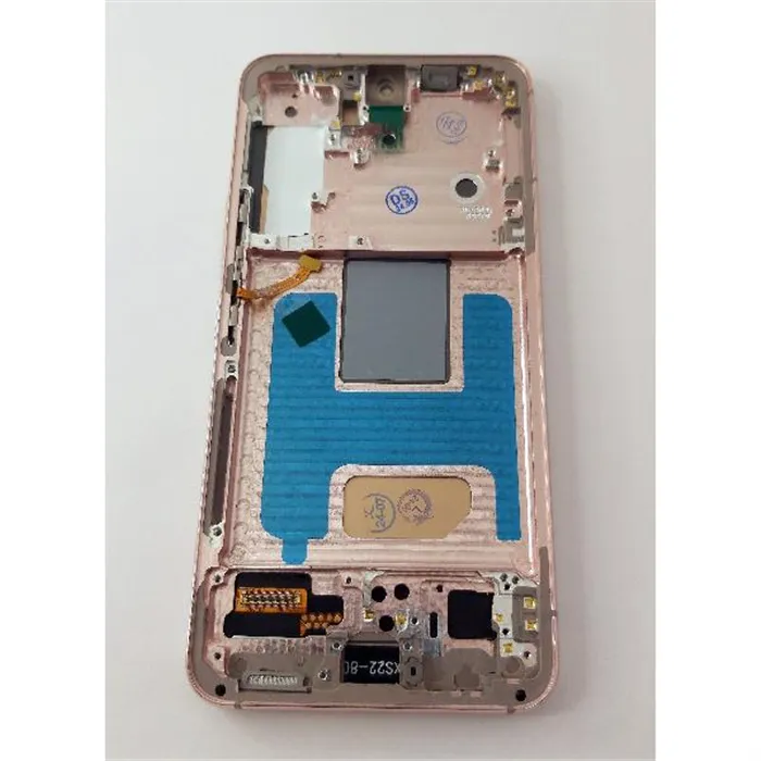 Pantalla lcd para Samsung Galaxy S22 S901 mas tactil negro con marco dorado calidad TFT