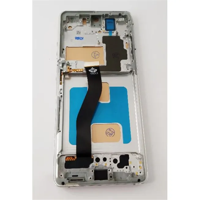 Pantalla lcd para Samsung Galaxy S21 Ultra 5G mas tactil negro con marco plata calidad TFT