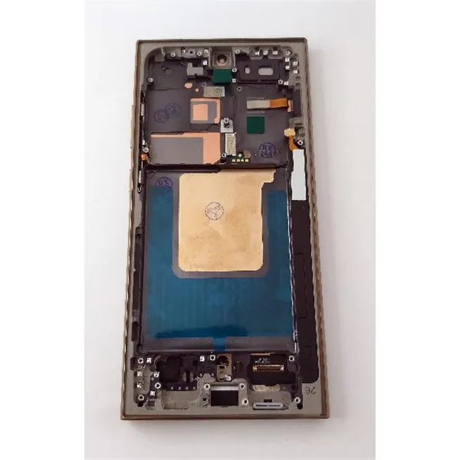 Pantalla lcd para Samsung Galaxy S24 Ultra S928 mas tactil negro con marco dorado calidad Oled