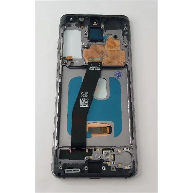 Pantalla lcd para Samsung Galaxy S20 G980F mas tactil negro con marco gris calidad Oled