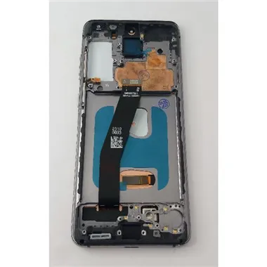Pantalla lcd para Samsung Galaxy S20 G980F mas tactil negro con marco gris calidad Oled