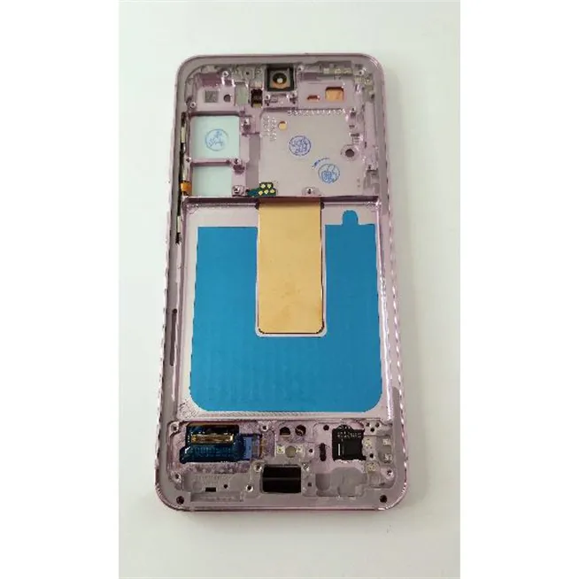 Pantalla lcd para Samsung Galaxy S23 S911B mas tactil negro con marco morado calidad premium